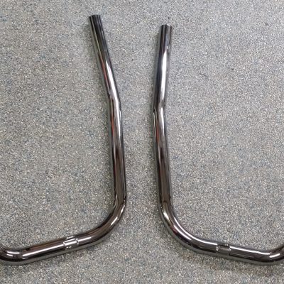 Triumph T160 Exhaust Pipe Set with Collector – UK – Baxter Cycle