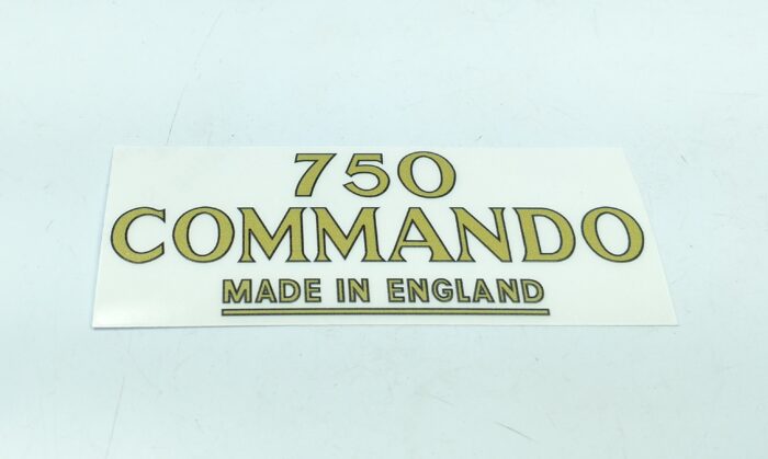 Norton "750 Commando" Decal - Gold Lettering