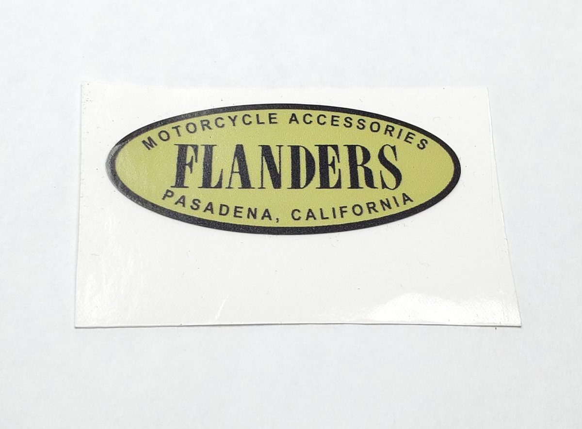 Triumph Flanders Motorcycle Accessories Decal – 2-78″ x 1″ – Baxter Cycle