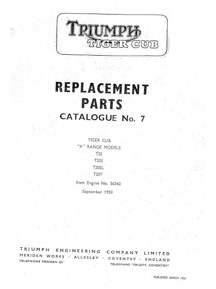 coventry spares triumph parts