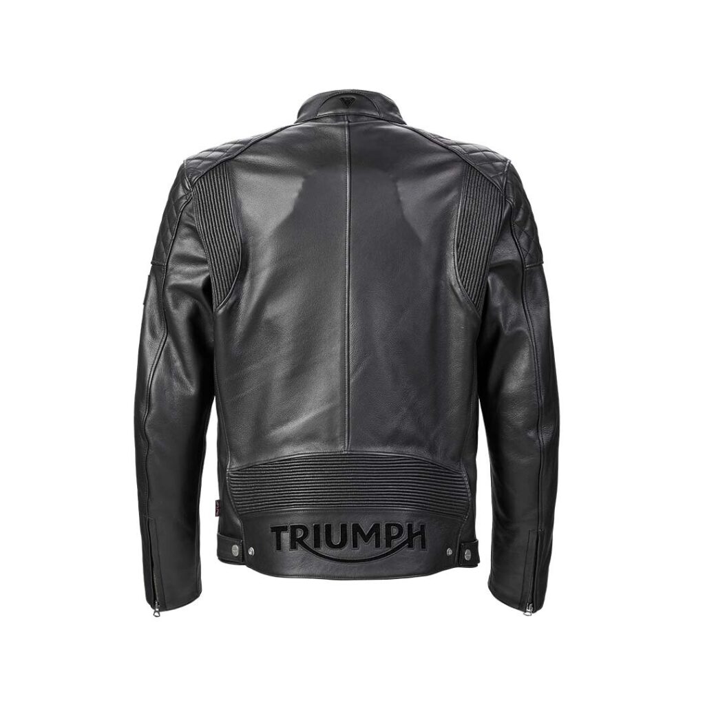 Triumph “Braddan” Leather Jacket, Black – Baxter Cycle