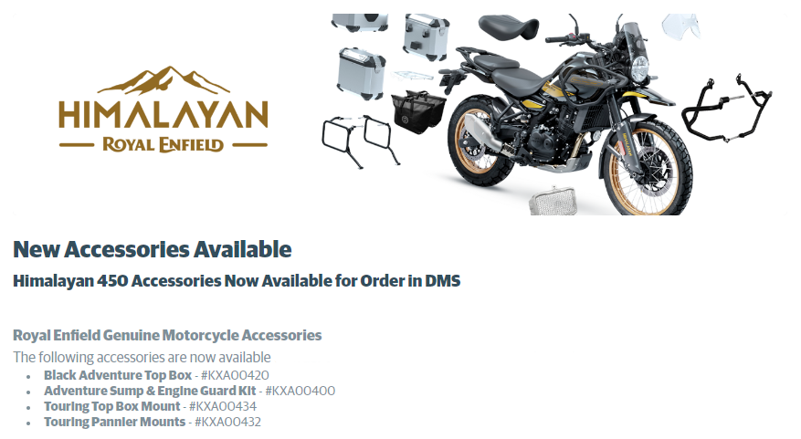 Royal Enfield Himalayan Accessories