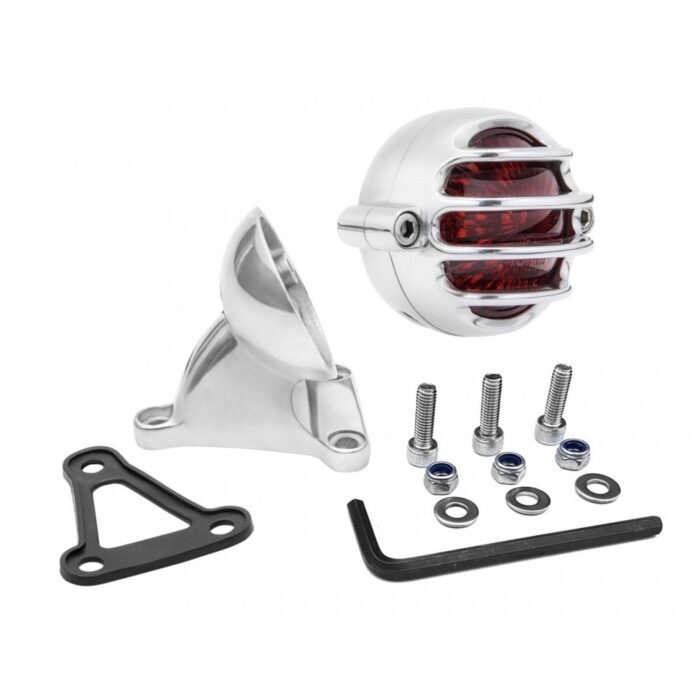 Motone "Lecter" Tail Light + Fender Mounting Kit - Polished