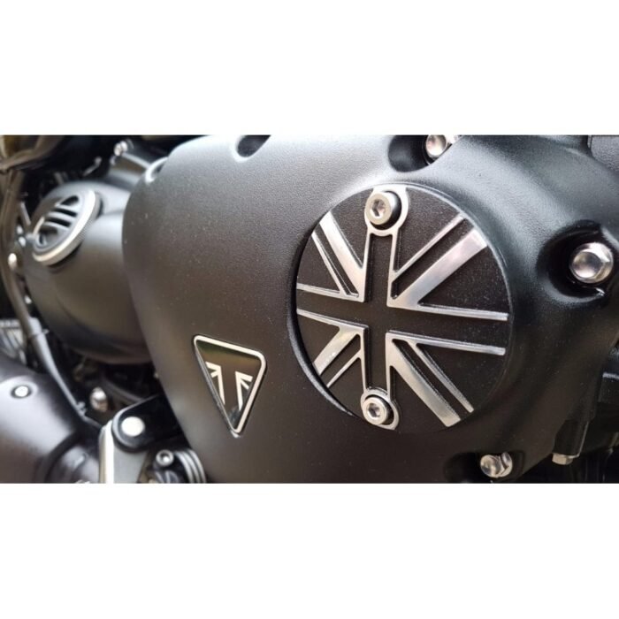 Motone Points/ACG Cover Badge, Union Jack - Liquid Cooled Twins - Image 3