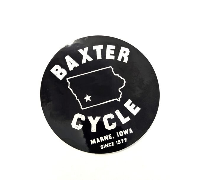 Baxter Cycle "Iowa" Sticker