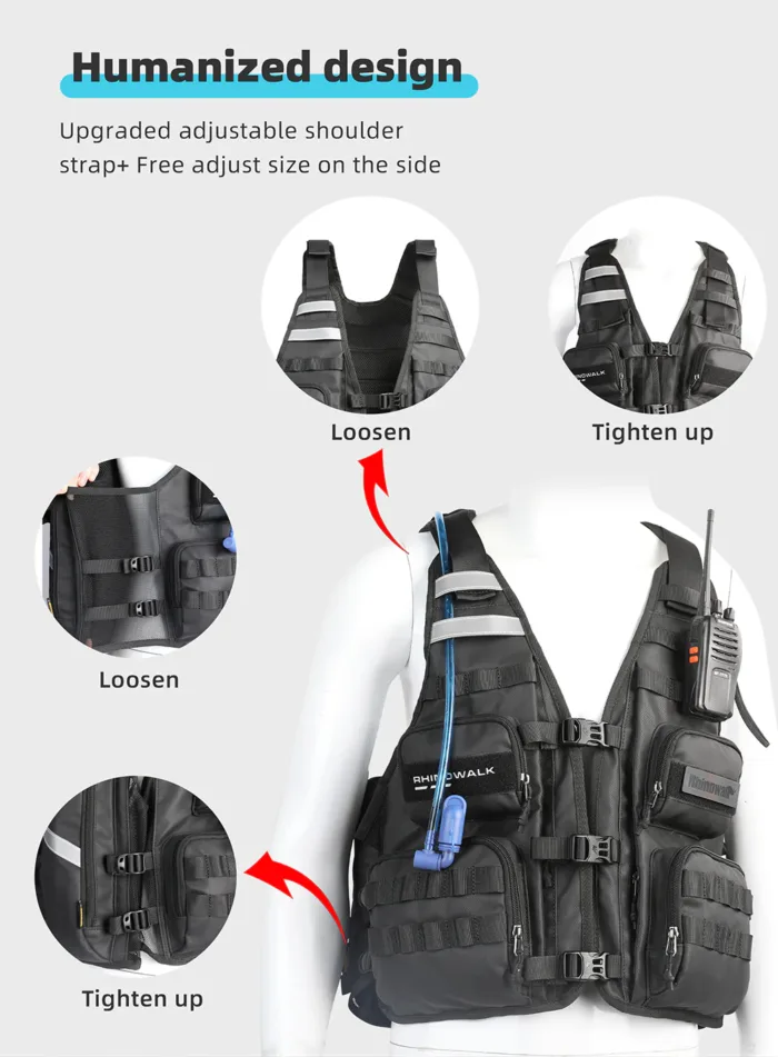 Rhinowalk Tactical Motorcycle Vest - Image 10