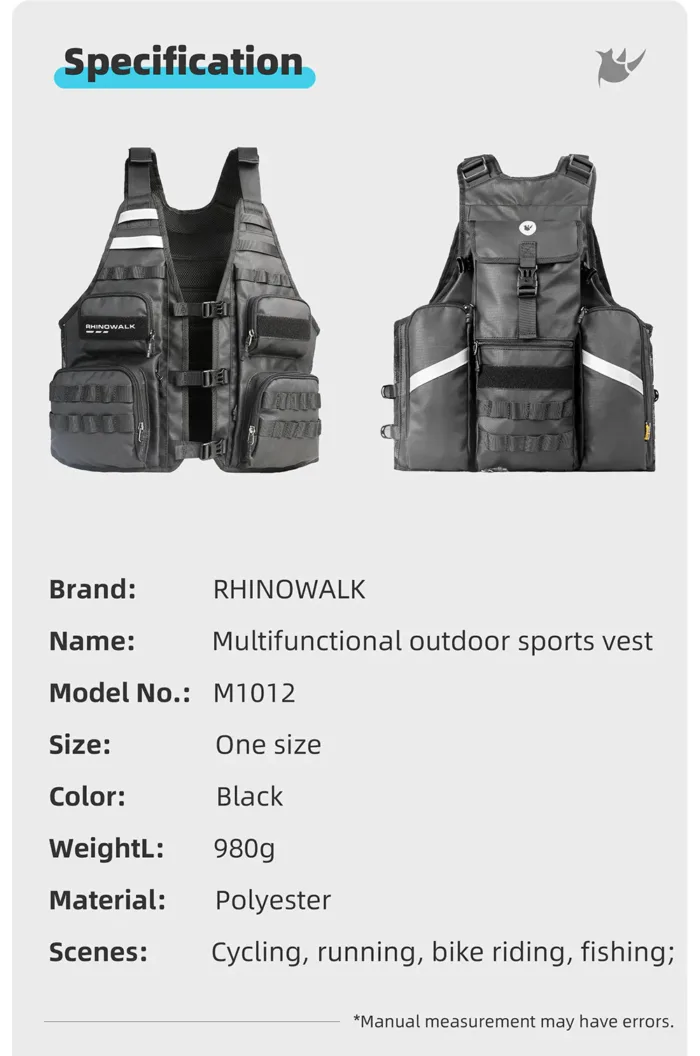 Rhinowalk Tactical Motorcycle Vest - Image 4