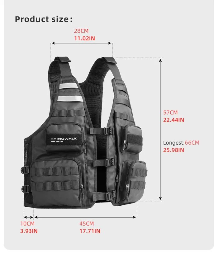 Rhinowalk Tactical Motorcycle Vest - Image 3