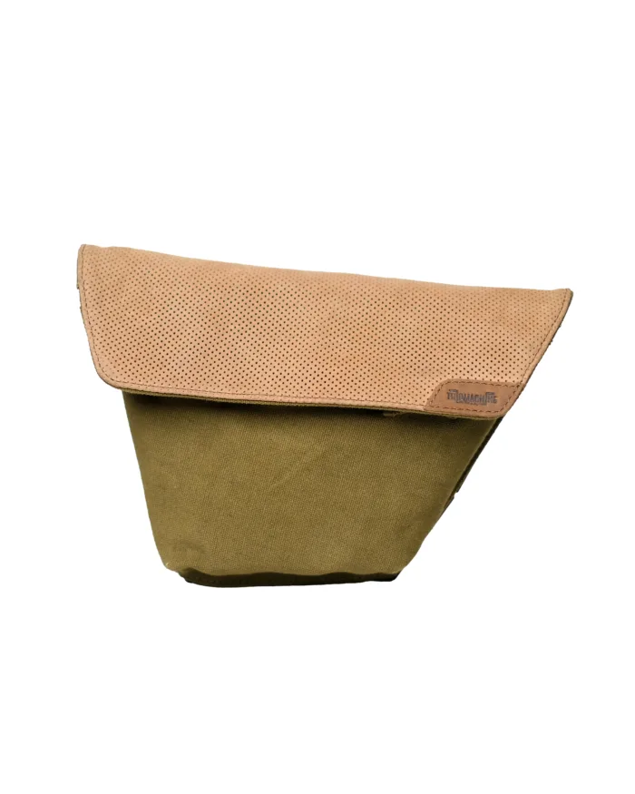 Renegade Canvas Side Panel Bags, Green and Tobacco